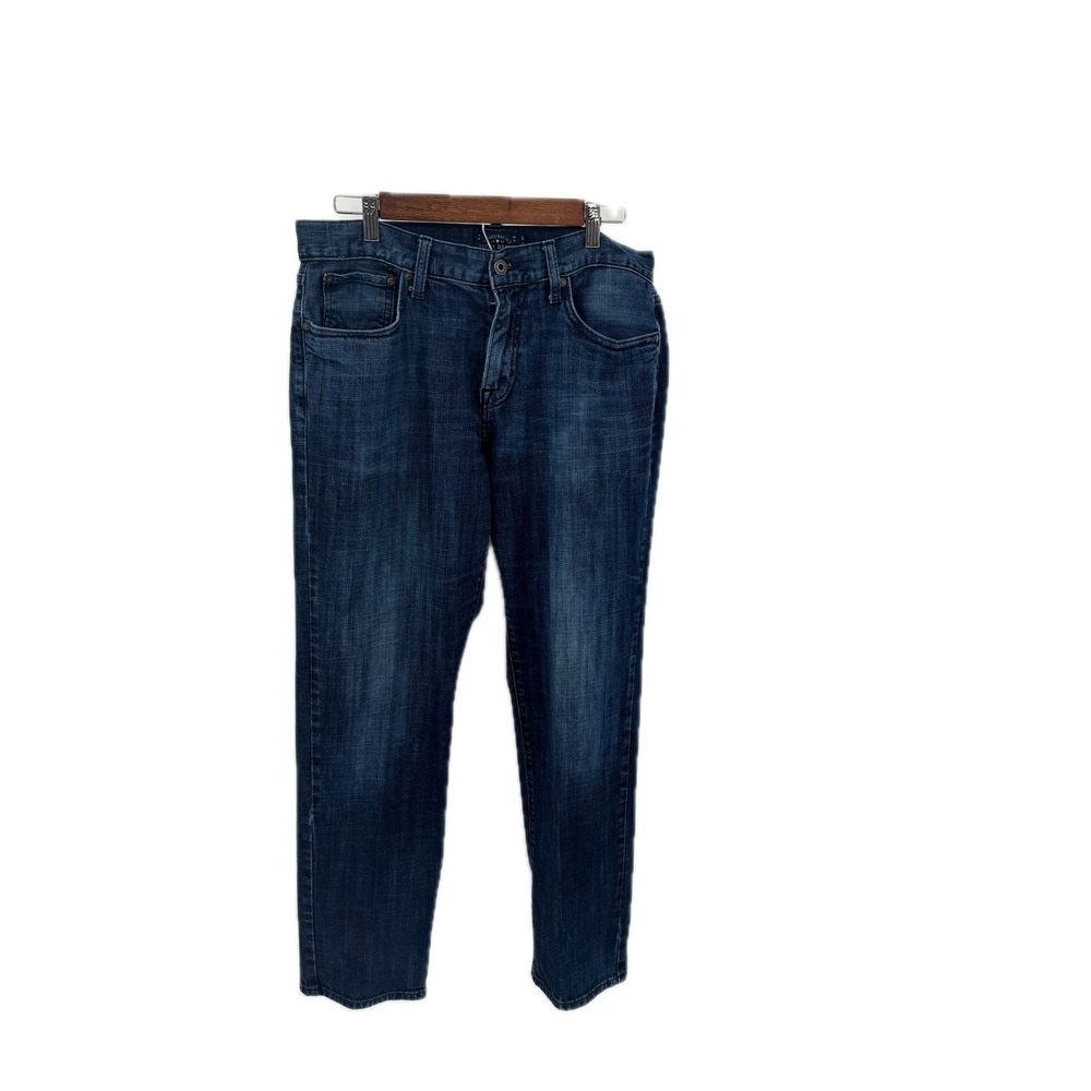 Lucky Brand Mens 221 Original Straight Jeans 34x32 Dark Wash Blue Denim